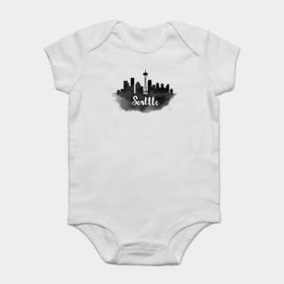 Seattle watercolor Baby Bodysuit